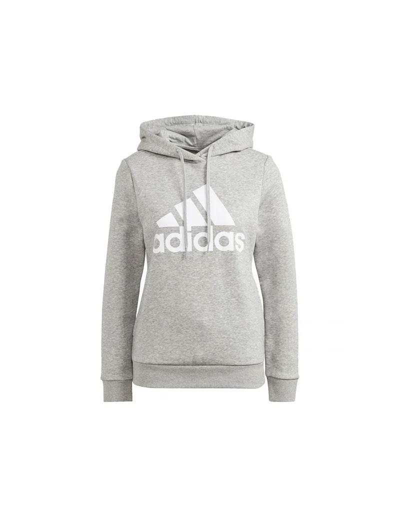 Adidas Essentials Γυναικείο Φούτερ με Κουκούλα Γκρι GL0719