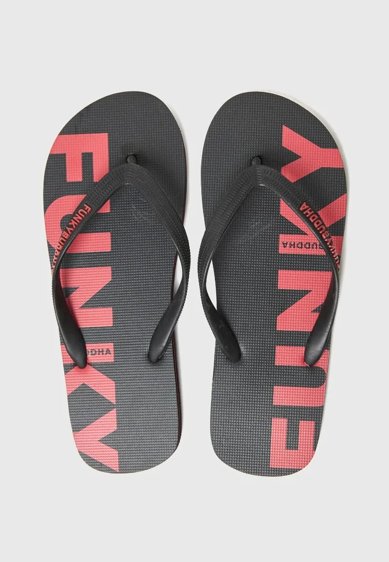 Funky Buddha Ανδρικές Σαγιονάρες FBM013-009-08 Μαύρο