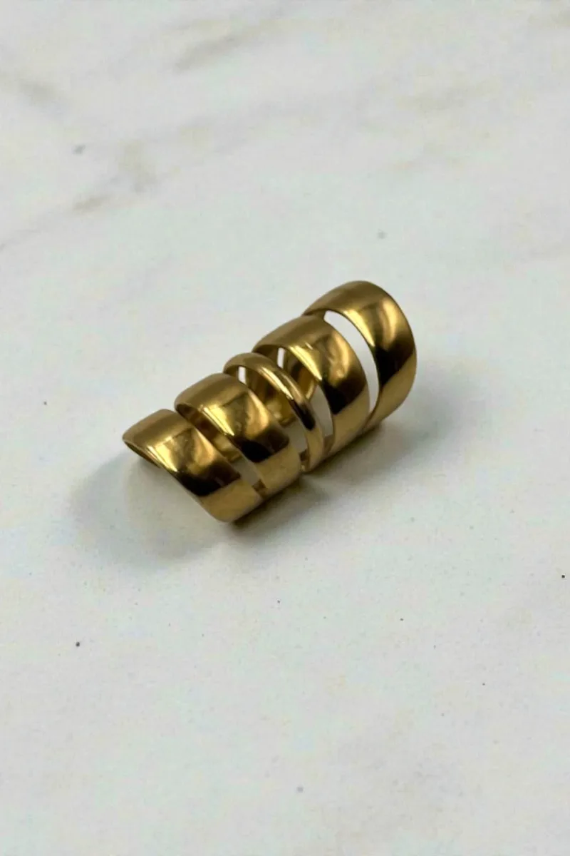 ΣΚΟΥΛΑΡΙΚΙ EAR CUFF ΑΤΣΑΛΙ ΧΡΥΣΟ ΚΥΛΙΝΔΡΙΚΟ