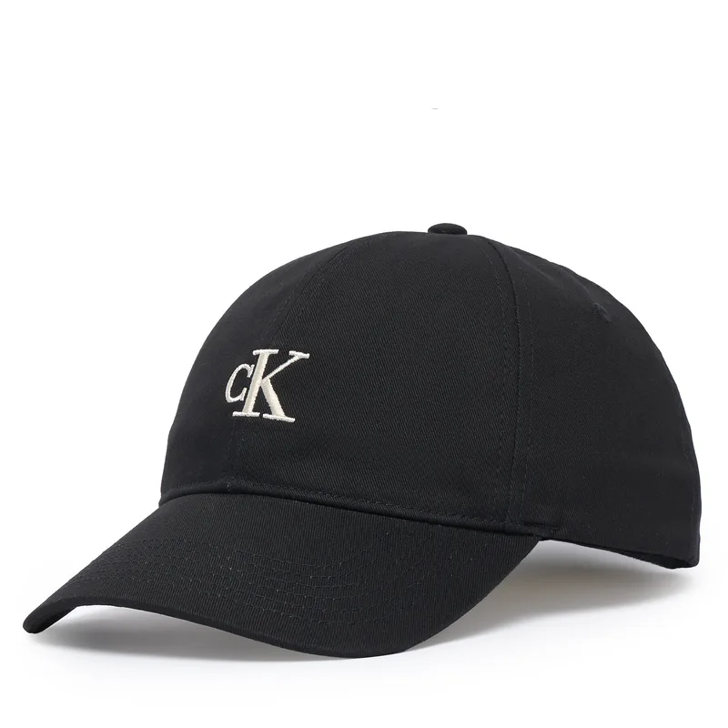 Καπέλο Jockey Calvin Klein Monogram Embroidery Baseball Cap LV04G5002G Μαύρο