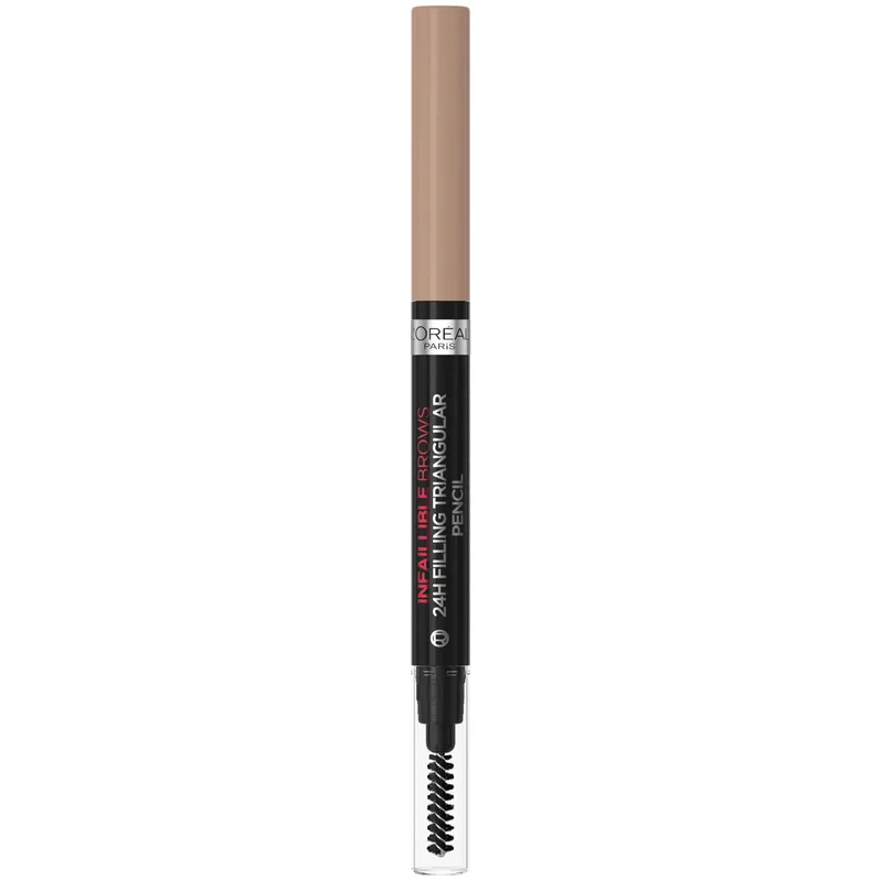 L'Oreal Paris Infaillible Brows 24H Filling Triangular Eyebrow Pencil Μολύβι Φρυδιών & Βουρτσάκι για Φυσικό Τελείωμα 1ml - 6.0 Dark Blonde