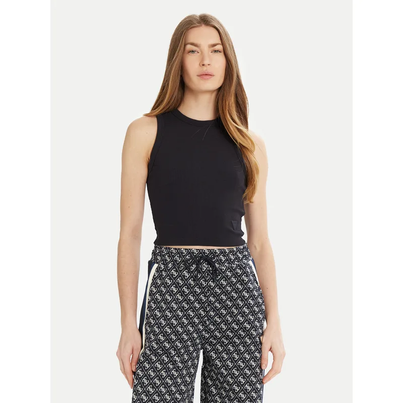 Guess Τοπ V3GP19 K8RT2 Σκούρο μπλε Slim Fit