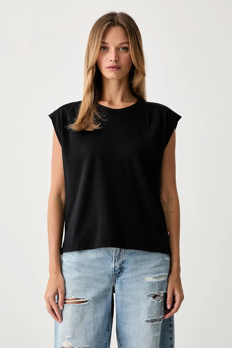 Levi's τοπ γυναικείο βαμβακερό PLEATED MUSCLE TANK
