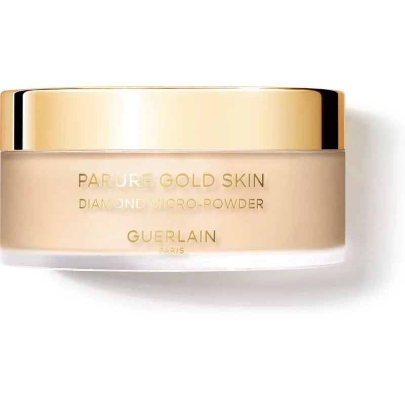 GUERLAIN Parure Χρυσό Skin Diamond Micro-Powder πούδρα σε σκόνη με λάμψη απόχρωση 03 Medium / Moyen 35 γρ