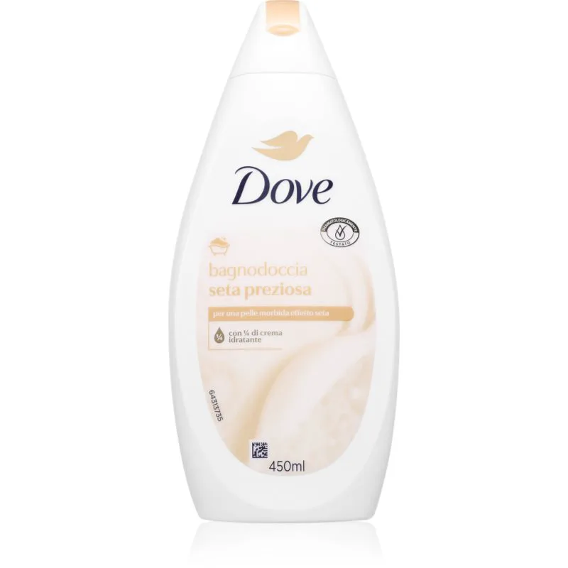 Dove Precious Silk Shower Gel τζελ για ντους για απαλό και λείο δέρμα 450 ml