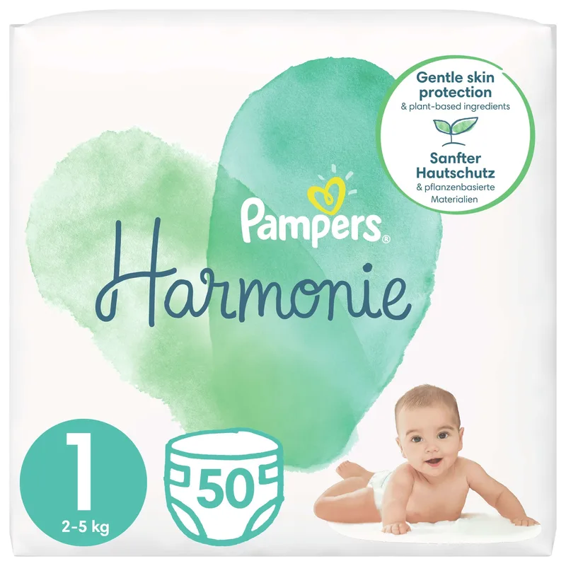 Pampers Harmonie No1 (2-5kg) 50 πάνες