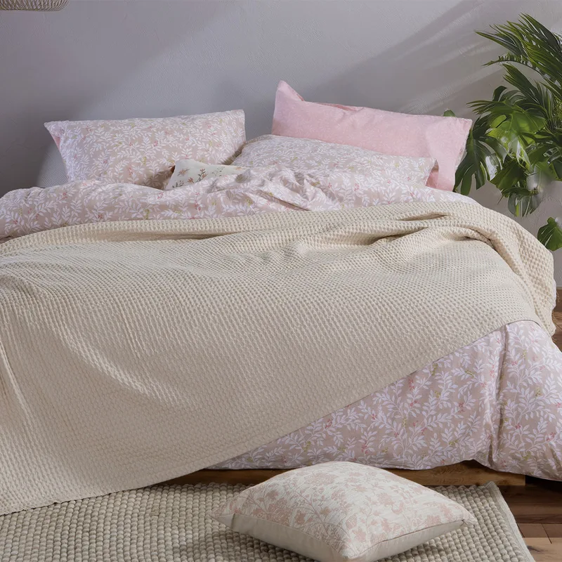 Κουβέρτα Πικέ Ημίδιπλη (180x240) Nef-Nef Homeware New Golf Μπεζ