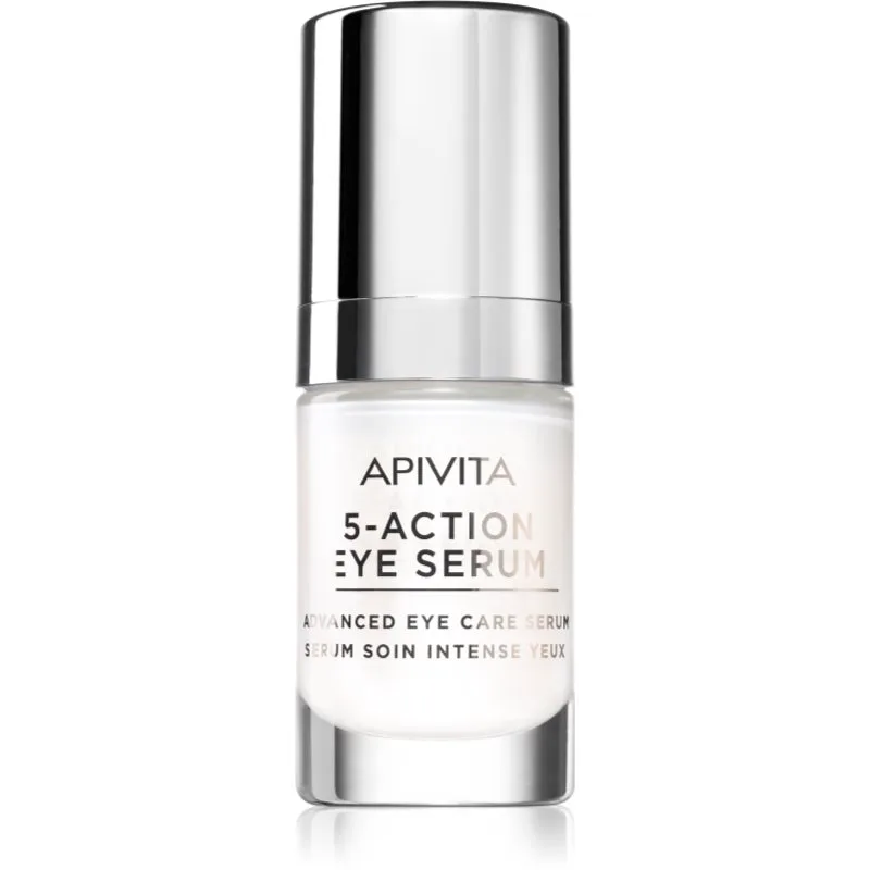 Apivita 5-Action Eye Serum εντατικός ορός Γύρω από τα μάτια 15 ml