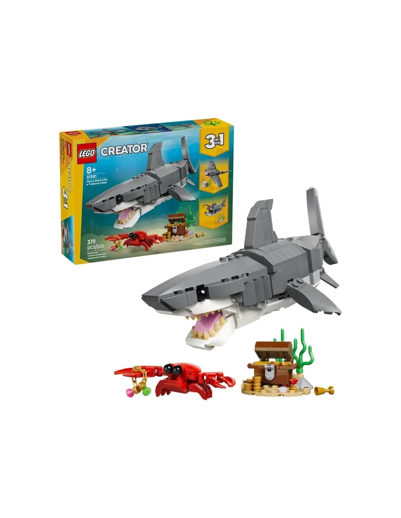 LEGO Creator 31381 Menacing Shark with Treasure Chest