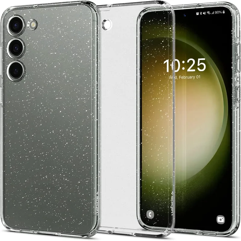 Spigen Liquid Crystal Glitter - Θήκη Σιλικόνης Samsung Galaxy S23 - Crystal Quartz (ACS05710)