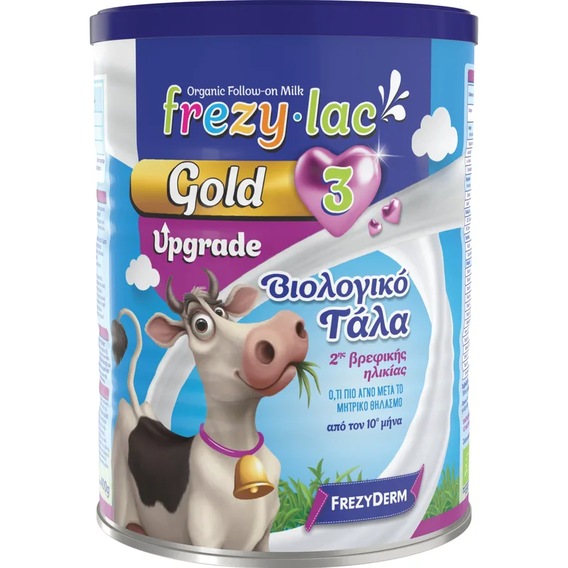 Frezyderm Frezylac Χρυσό 3 Upgrade Bio 10m+ Βιολογικό Αγελαδινό Βρεφικό Γάλα σε Σκόνη από τον 10° Μήνα 400g