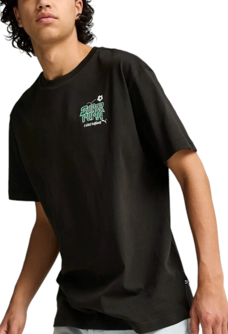 Μπλούζα Κοντομάνικη Puma Graphics Super Football 628007-01 Ανδρικό