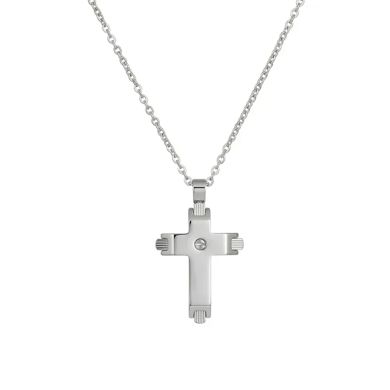 Ανδρικός σταυρός με αλυσίδα Visetti 51D-KD067S 51D-KD067S Ατσάλι
