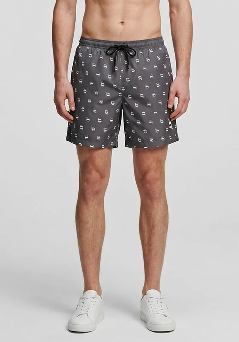 Karl Lagerfeld Μαγιό της σειράς Ikon Dot - A3M46007 2JB Grey