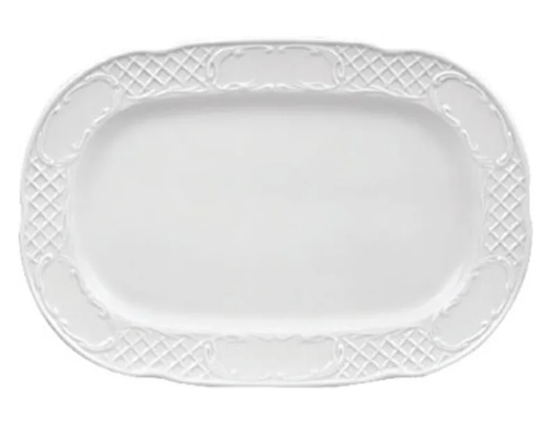 Gural Πιατέλα Πορσελάνης Ορθογώνια Flora 36cm