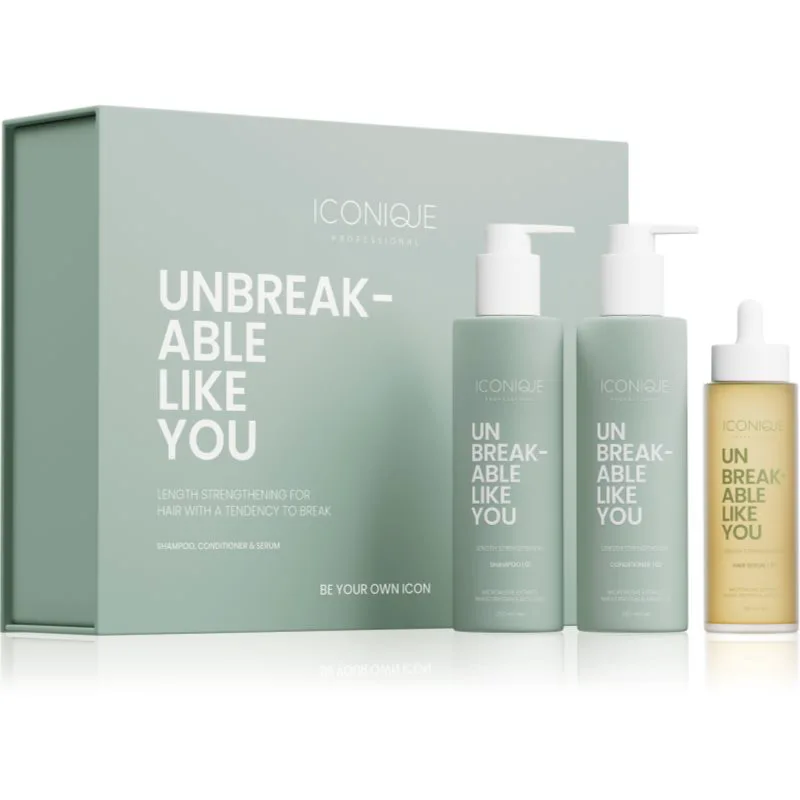 ICONIQUE Professional UNBREAKABLE LIKE YOU Length Strengthening Set Σετ για την ενίσχυση μαλλιών