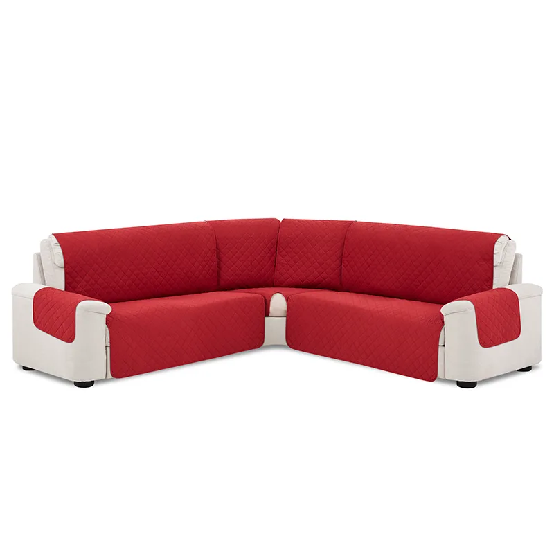 Σταθερά Καλύμματα Καναπέ Γωνία Ισομερή Universal Quilt - C/5 Μπορντώ - 440cm (440cm)