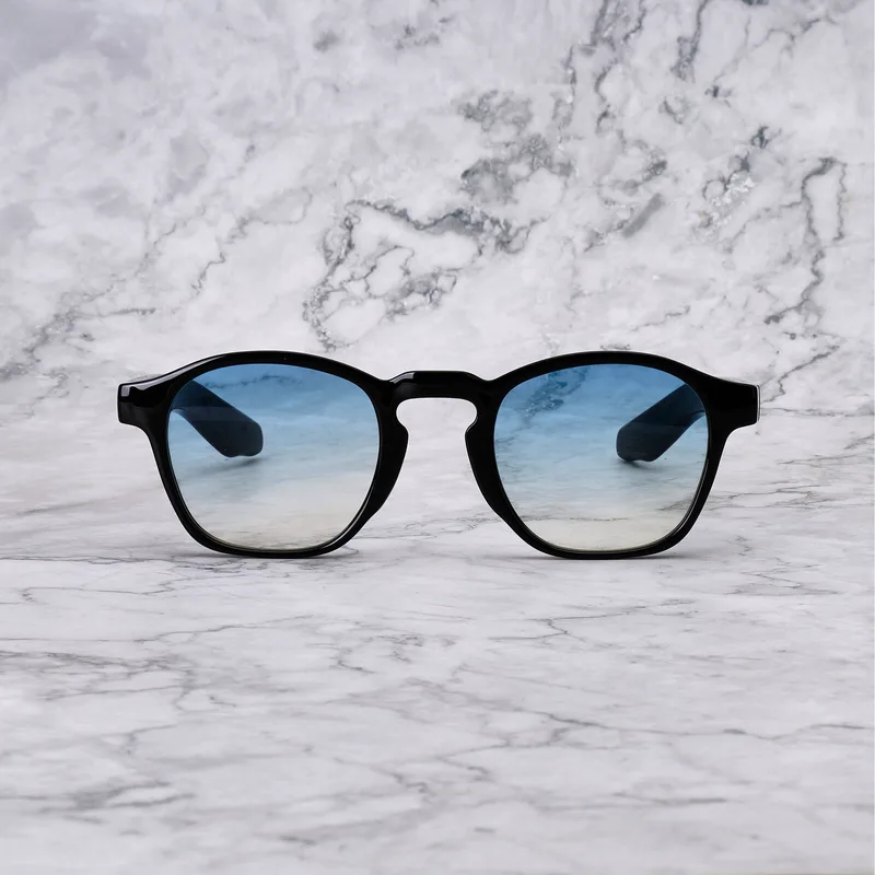 KOBI 35EP2 - KOBI - BLACK - GRADIENT BLUE Sunglasses | Black | Gradient Blue Shades | Explicit Poets Sunglasses