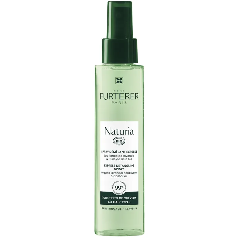 Rene Furterer Naturia Express Detangling Spray Σπρέι Συχνής Χρήσης για Ξέμπλεγμα των Μαλλιών με Ανθόνερο Λεβάντας & Καστορέλαιο 200ml
