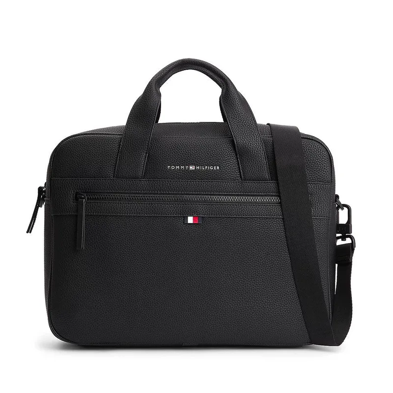 Ανδρική Essential Τσάντα Λάπτοπ Μαύρη Tommy Hilfiger AM0AM09507-BDS
