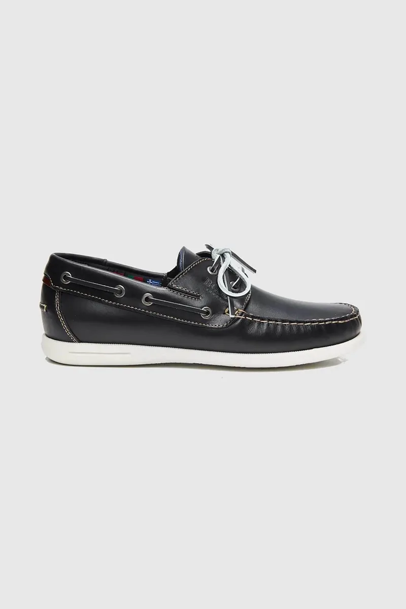 Boss Shoes ανδρικά δερμάτινα loafers - D09130 Σκούρο Μπλε
