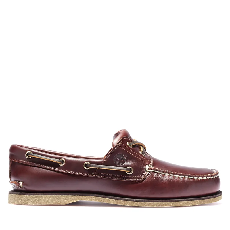 Ανδρικά Δερμάτινα Μοκασίνια Timberland Classic Boat TB025077 214 Καφέ