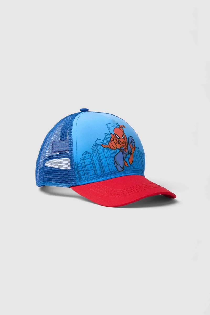 OVS παιδικό καπέλο jockey με Spider-Man print - 002681573 Μπλε
