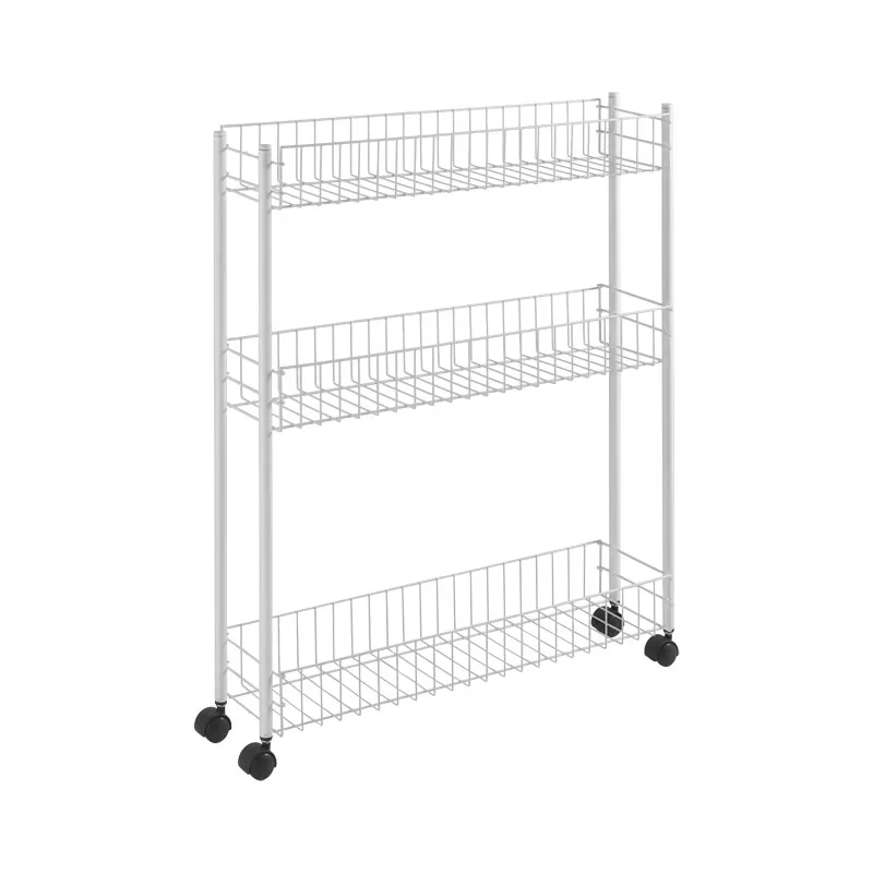 Τρόλεϊ 3 Θέσεων Fino Metaltex 58x16x72εκ. 16-341433 (Χρώμα: Λευκό) - METALTEX - 16-341433