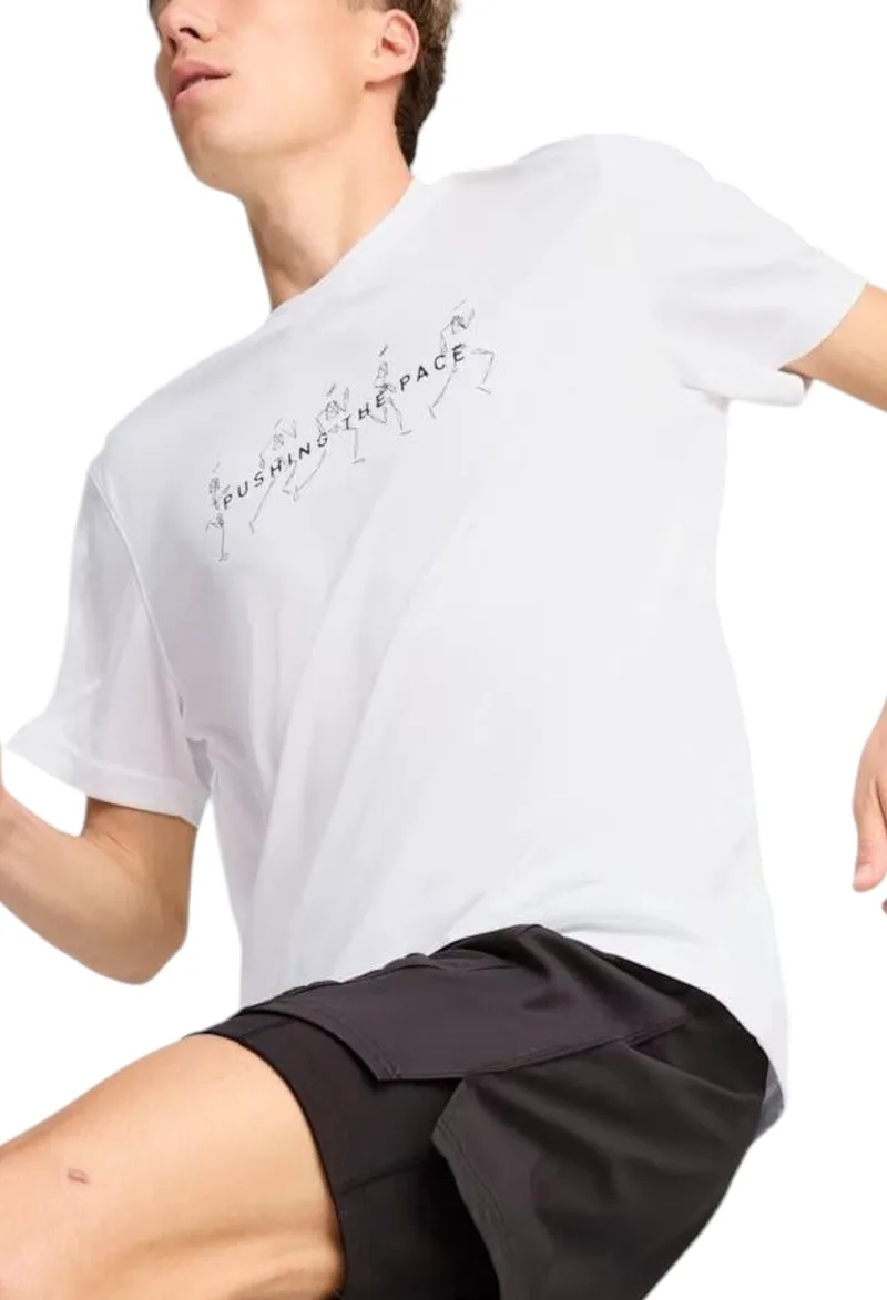Μπλούζα Κοντομάνικη Puma Graphics Running Illustratio 526557-52 Ανδρικό