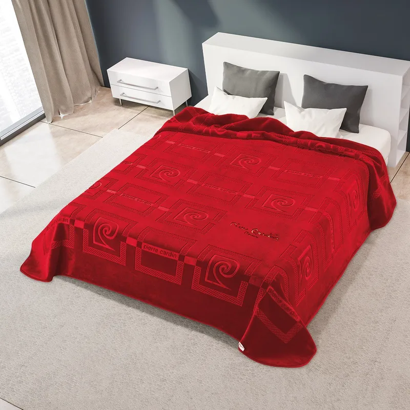 Κουβέρτα Υπερδιπλη 220X240 Pierre Cardin Nancy 657 Red(34)