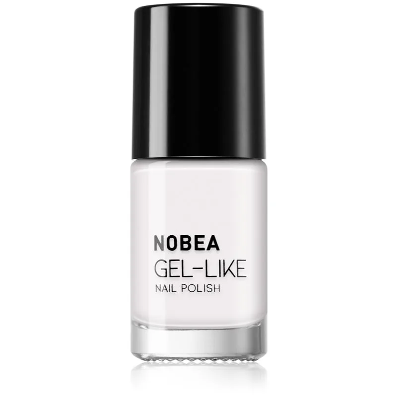 NOBEA Day-to-Day Gel-like Nail Polish βερνίκι νυχιών για τζελ αποτέλεσμα απόχρωση Snow white #N57 6 μλ