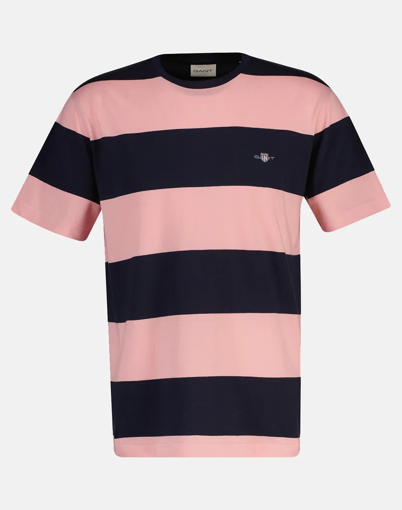 GANT ΜΠΛΟΥΖΑ ΚΜ BAR STRIPE SS T-SHIRT 3G2003203-671 Ροζ