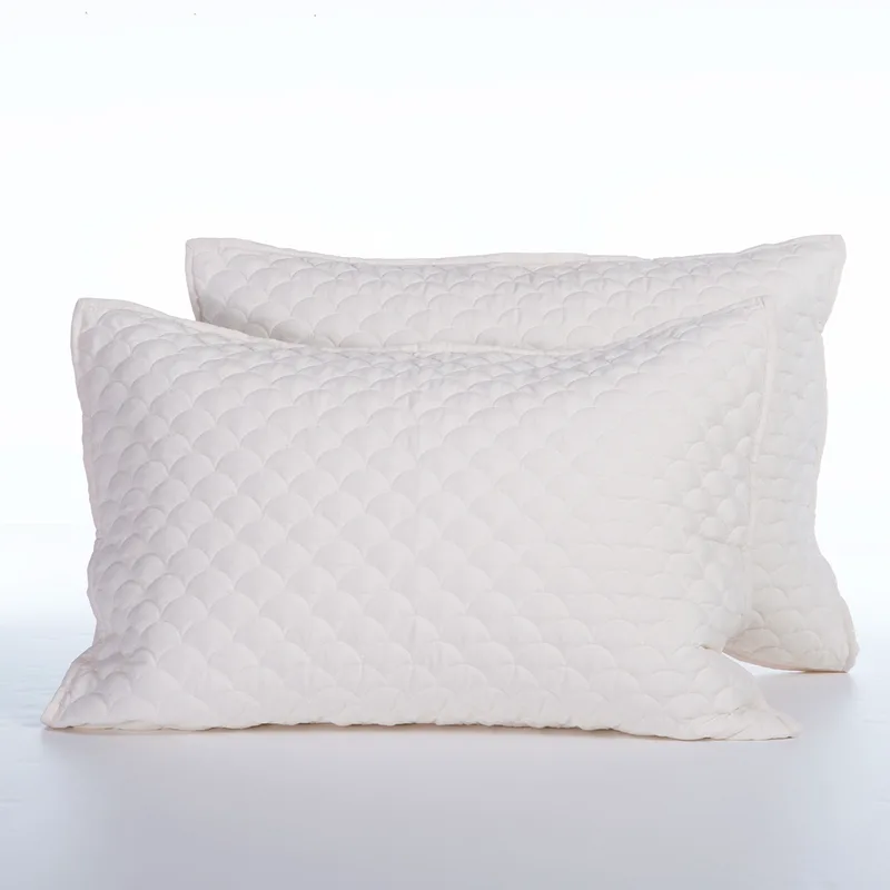 Ζεύγος Μαξιλαροθήκες Καπιτονέ (52x72) Nef-Nef Homeware Scofield Ecru
