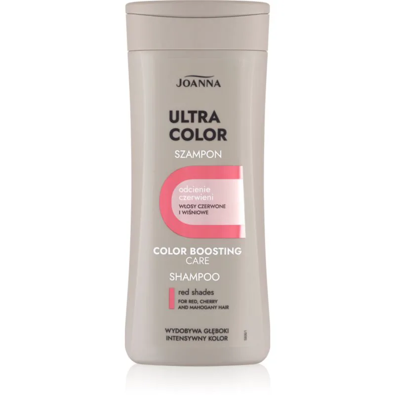 Joanna Ultra Color σαμπουάν με χρώμα για κόκκινες απόχρωσεις μαλλιών 200 ml
