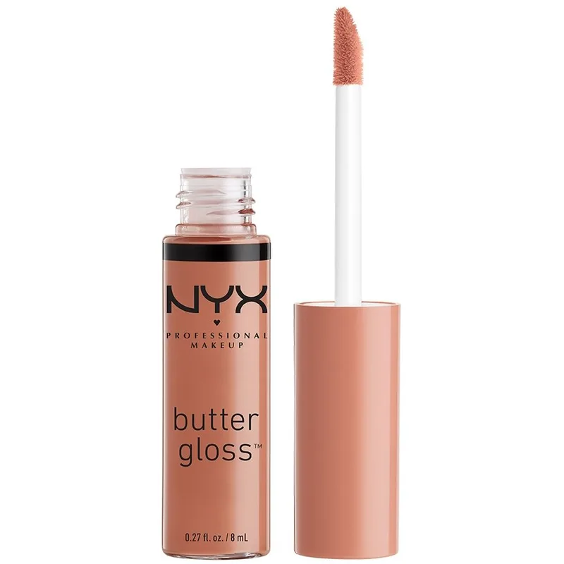Nyx Professional Makeup Lip Butter Gloss Βελούδινα Απαλό & Μεταξένιο Lip Gloss 8ml - 14 Madeleine