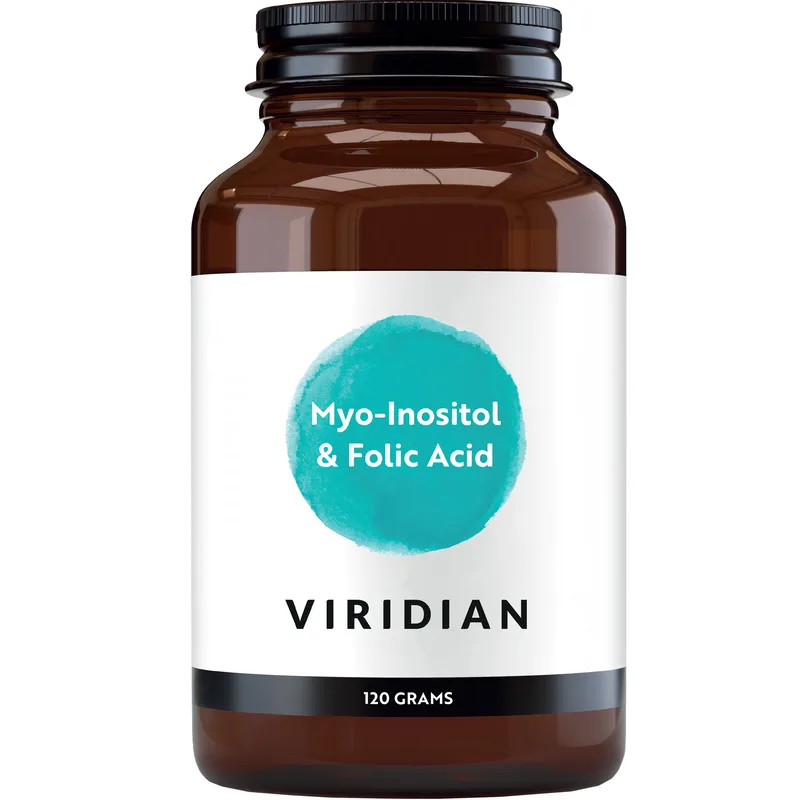 Viridian Myo-Inositol & Folic Acid Powder Συμπλήρωμα Διατροφής Φόρμουλας Μυο-ινοσιτόλης & Φολικού Οξέος σε Σκόνη για Υποστήριξη Εγκυμοσύνης, Ορμονική Ισορροπία, Κατά της Κούρασης & Κόπωσης με Ευχάριστη Γεύση 120g