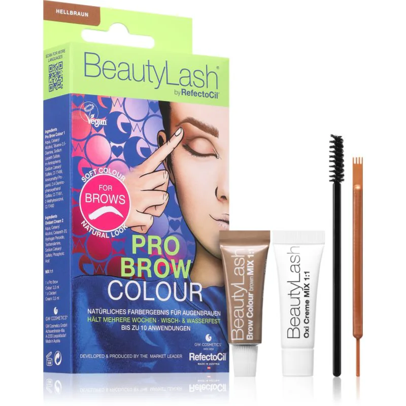 RefectoCil Pro Brow Colour βαφή για τα φρύδια απόχρωση Light Brown 1 τμχ