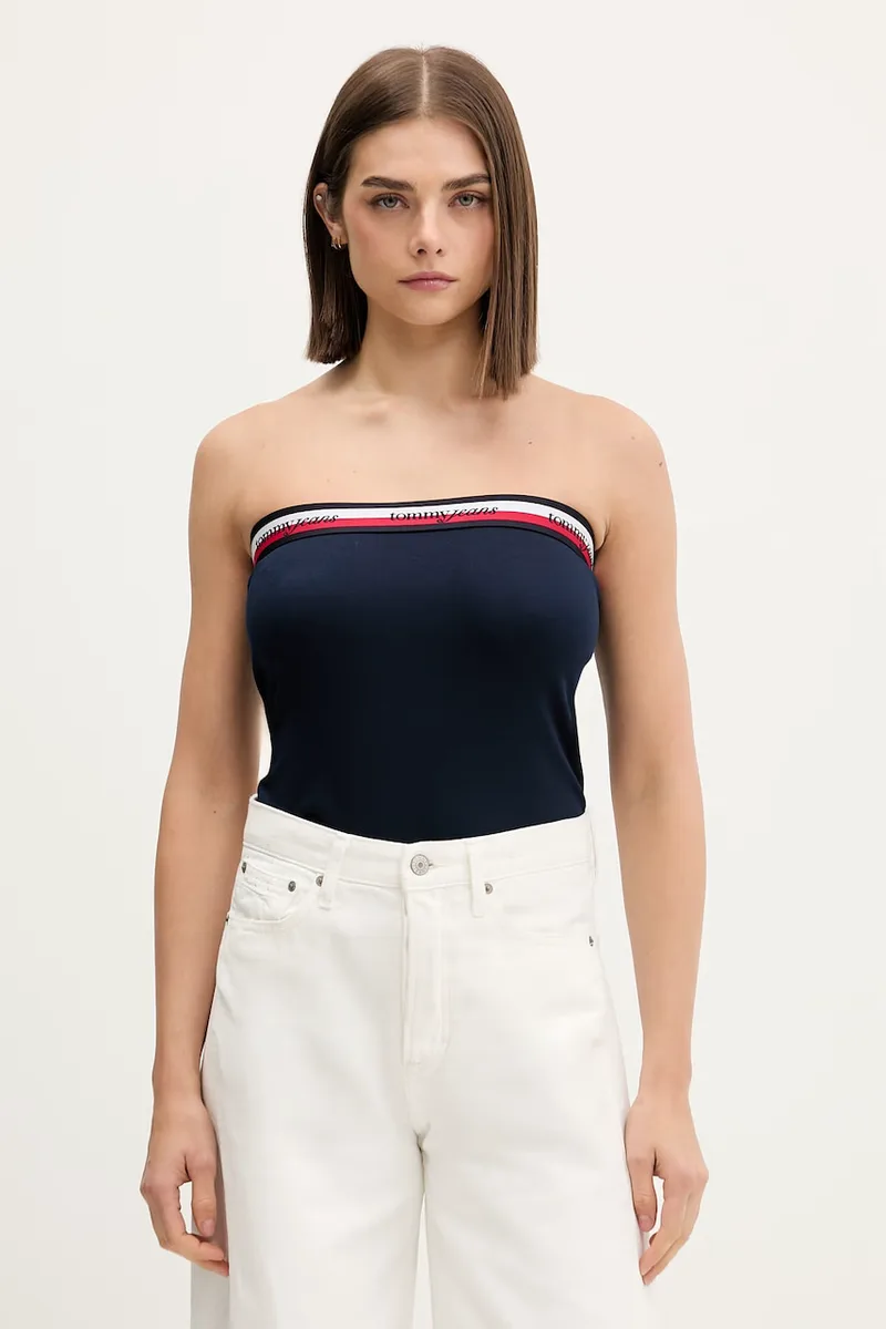 Tommy Jeans τοπ γυναικείο με βισκόζη