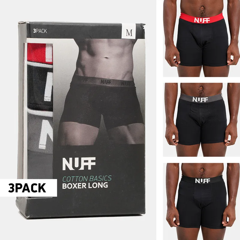 Nuff Tricol Long 3-Pack Ανδρικά Μποξεράκια (9000194452_1469)