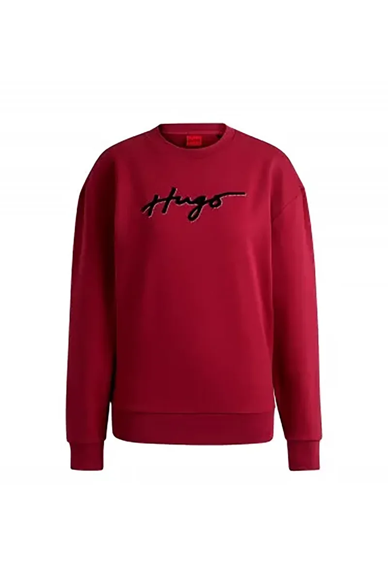 Hugo Boss γυναικεία μπλούζα φούτερ με λογότυπο - 50528579 Κόκκινο