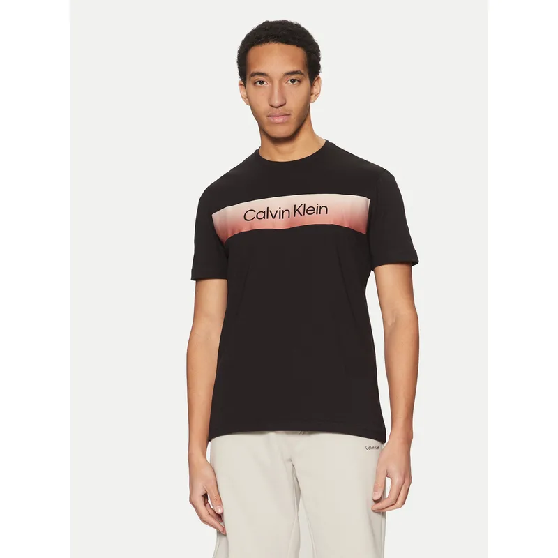 Calvin Klein T-Shirt K10K114163 Μαύρο Regular Fit