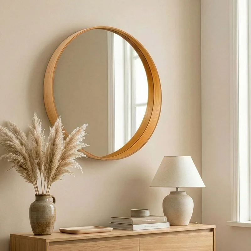 Καθρέπτης Bias 80 - Oak 643Mrl1304 (80x80 cm)