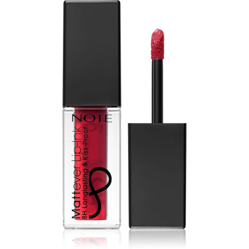 Note Cosmetique Mattever Υγρό ματ κραγιόν 14 Unpredictable Red 4,5 ml