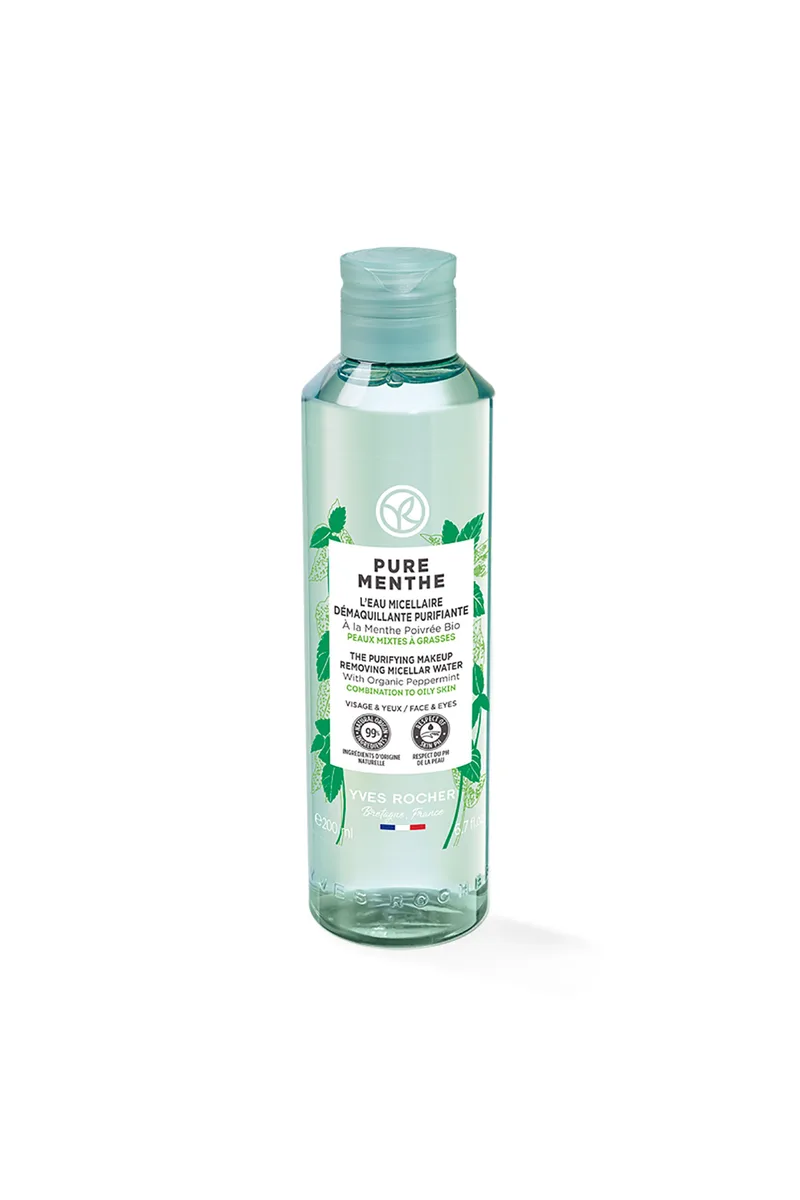 Yves Rocher Pure Menthe Purifying Makeup Removing Micellar Water 200 ml - 96880