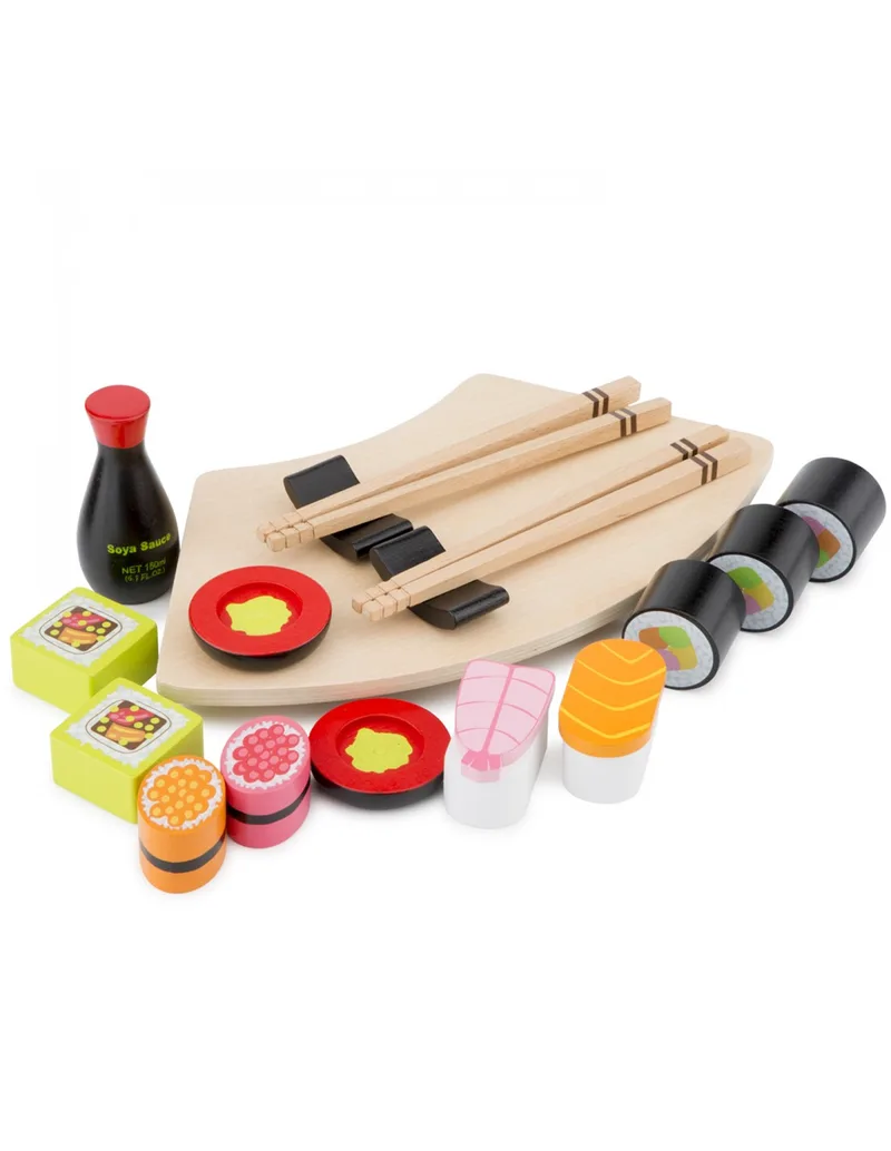 New Classic Toys Ξύλινο Σετ Παρασκευής Sushi