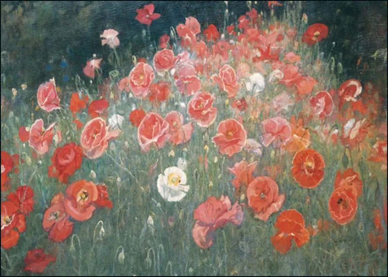 Ευχετήρια κάρτα με φάκελο Bekking & Blitz - Flowering poppies, Jacobus van Looy