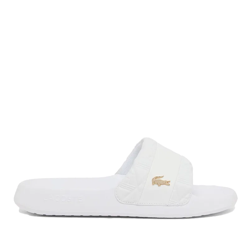 Lacoste Serve Sliders Hyp Ανδρικές Παντόφλες 51CMA0027-21G Λευκό