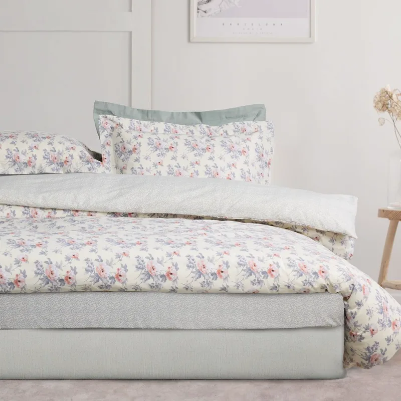ΣΕΤ ΣΕΝΤΟΝΙΑ ΥΠΕΡΔΙΠΛΑ DAS HOME CASUAL 5442 ΓΚΡΙ/ΙΒΟΥΑΡ 4ΤΜΧ (240X260CM)