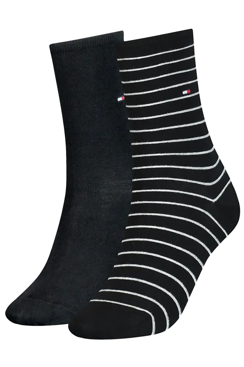 Tommy Hilfiger γυναικείες κάλτσες TH Socks Small Stripes (Συσκ. 2 ζεύγη)-100001494-001