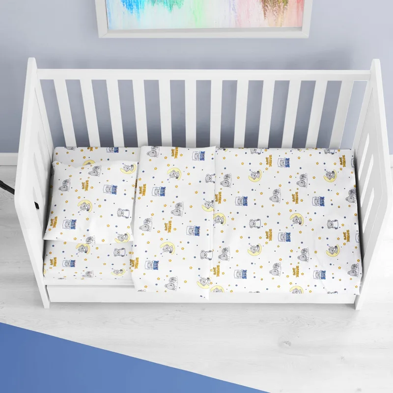 Βρεφικό Πάπλωμα Κούνιας Dimcol Sweet Dreams 554 White-Sky Blue 120x160